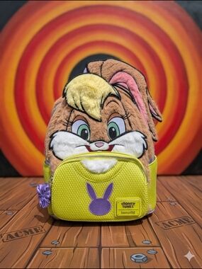 Loungefly Looney Tunes Lola Bunny Faux Fur Mini Backpack (NWT)